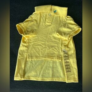 Ralph Lauren Dog YELLOW Polo Shirt/Outfit Size Large (12-14)
